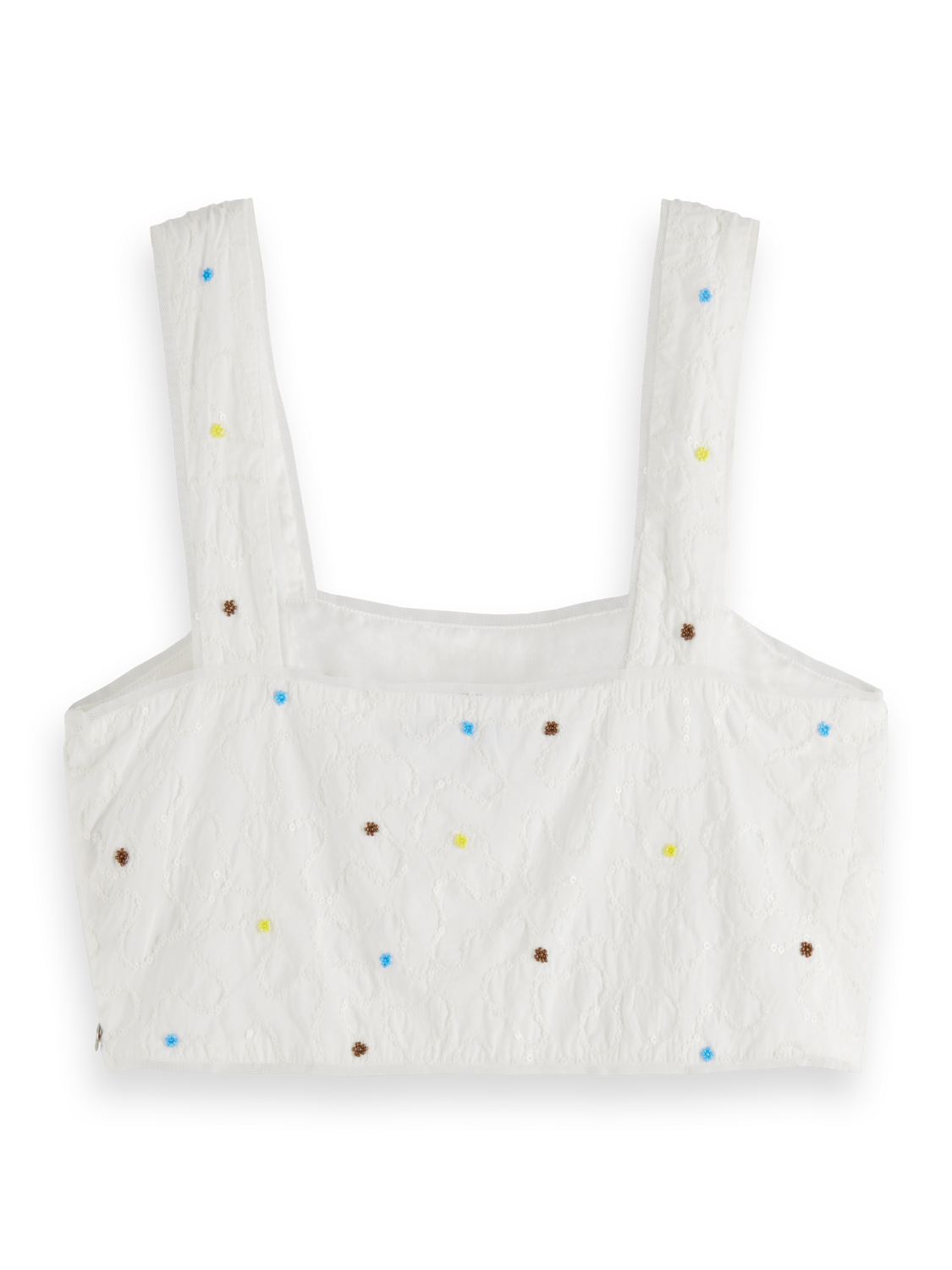 Beaded Crop Tank Top