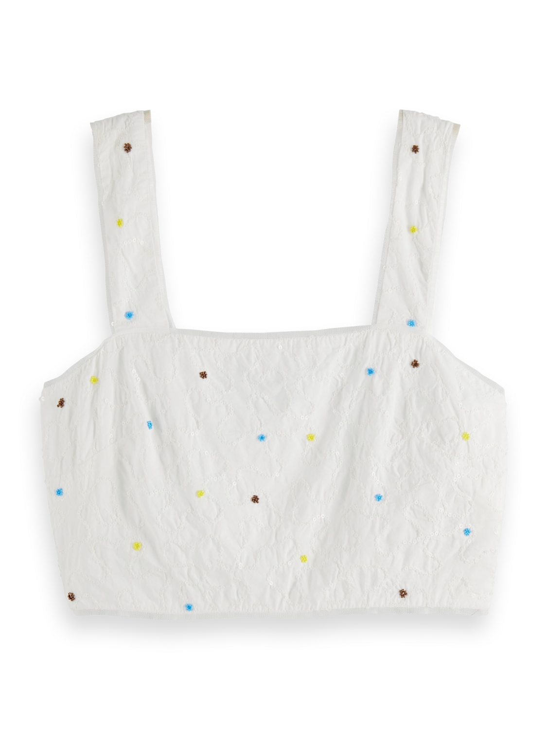 Beaded Crop Tank Top