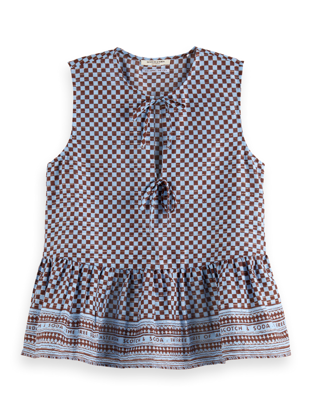 Sleeveless Bow Top