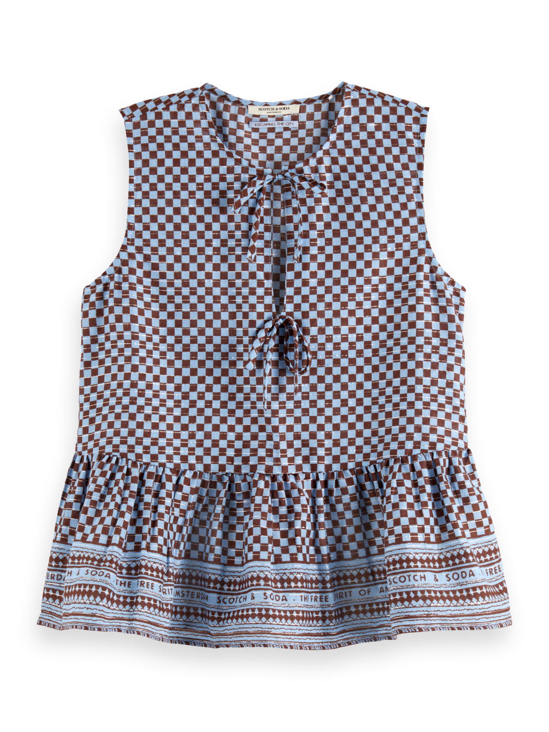 Sleeveless Bow Top