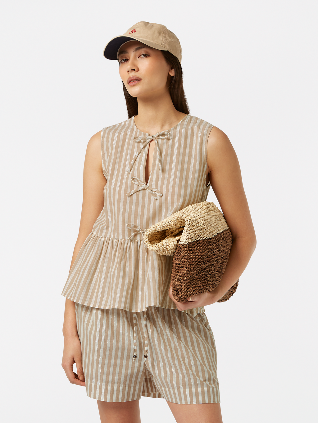 Sleeveless Bow Top