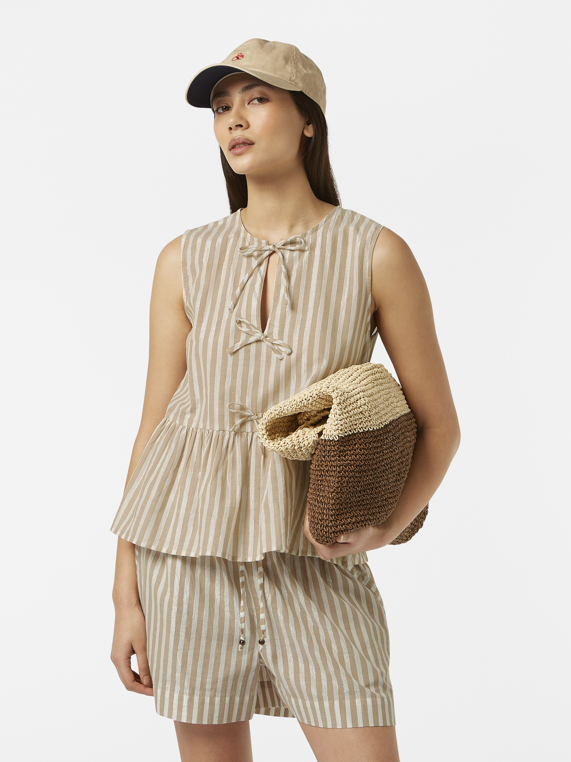 Sleeveless Bow Top