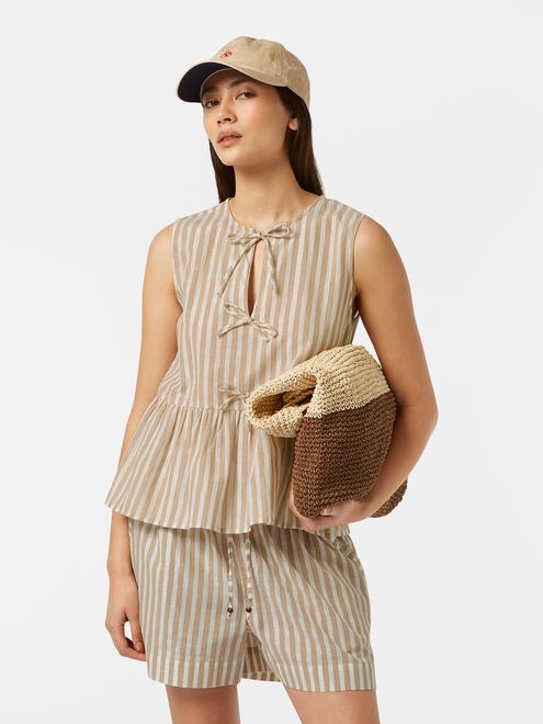 Sleeveless Bow Top