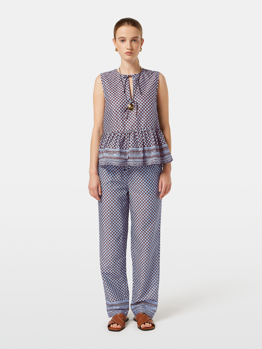 Sleeveless Bow Top