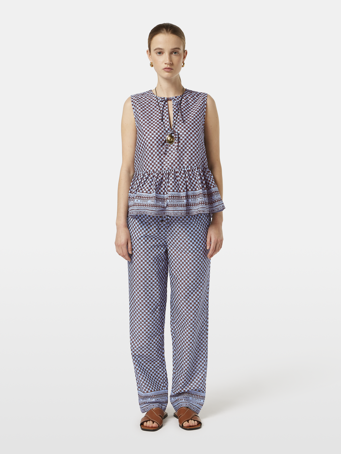 Sleeveless Bow Top