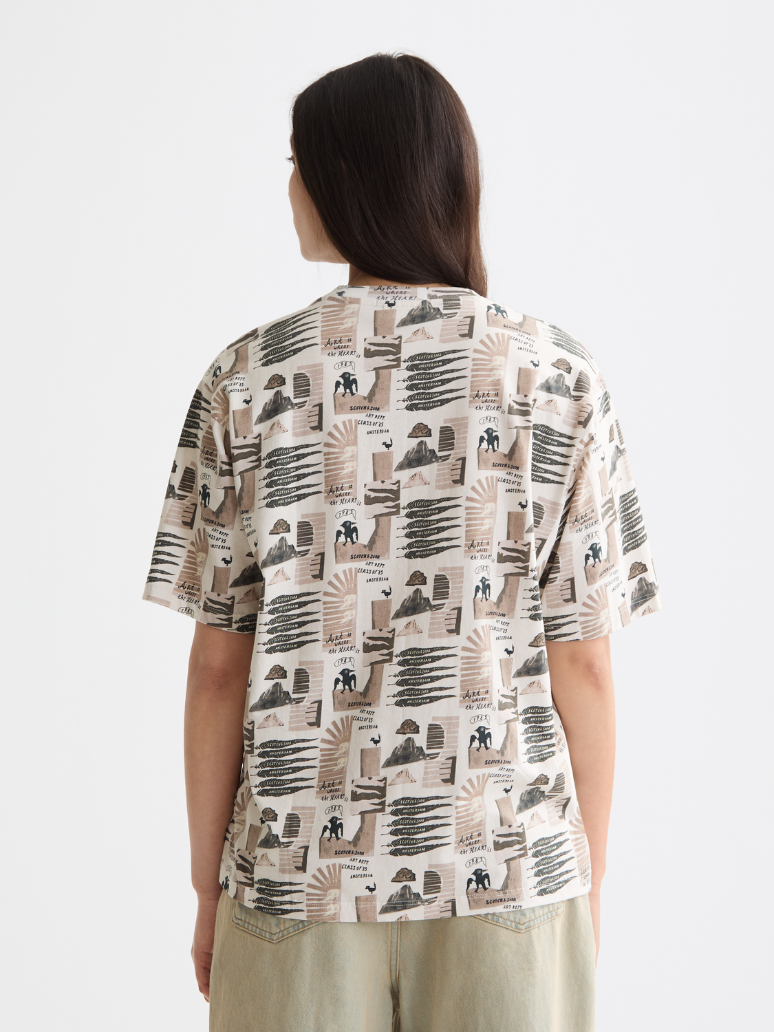 All Over Printed Loose Fit T-Shirt