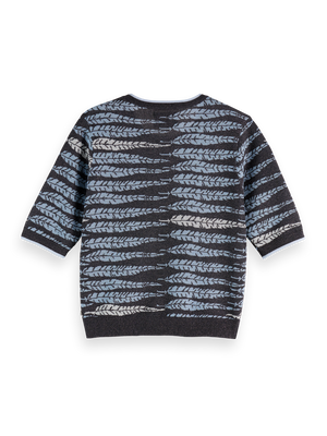 Lurex Jacquard Knitted Tee