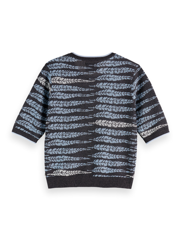 Lurex Jacquard Knitted Tee