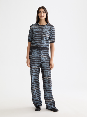 Lurex Jacquard Knitted Tee