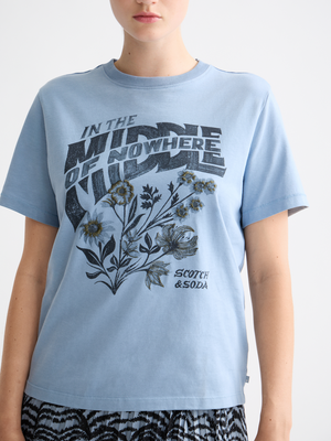 T-shirt Coupe Droite Motifs