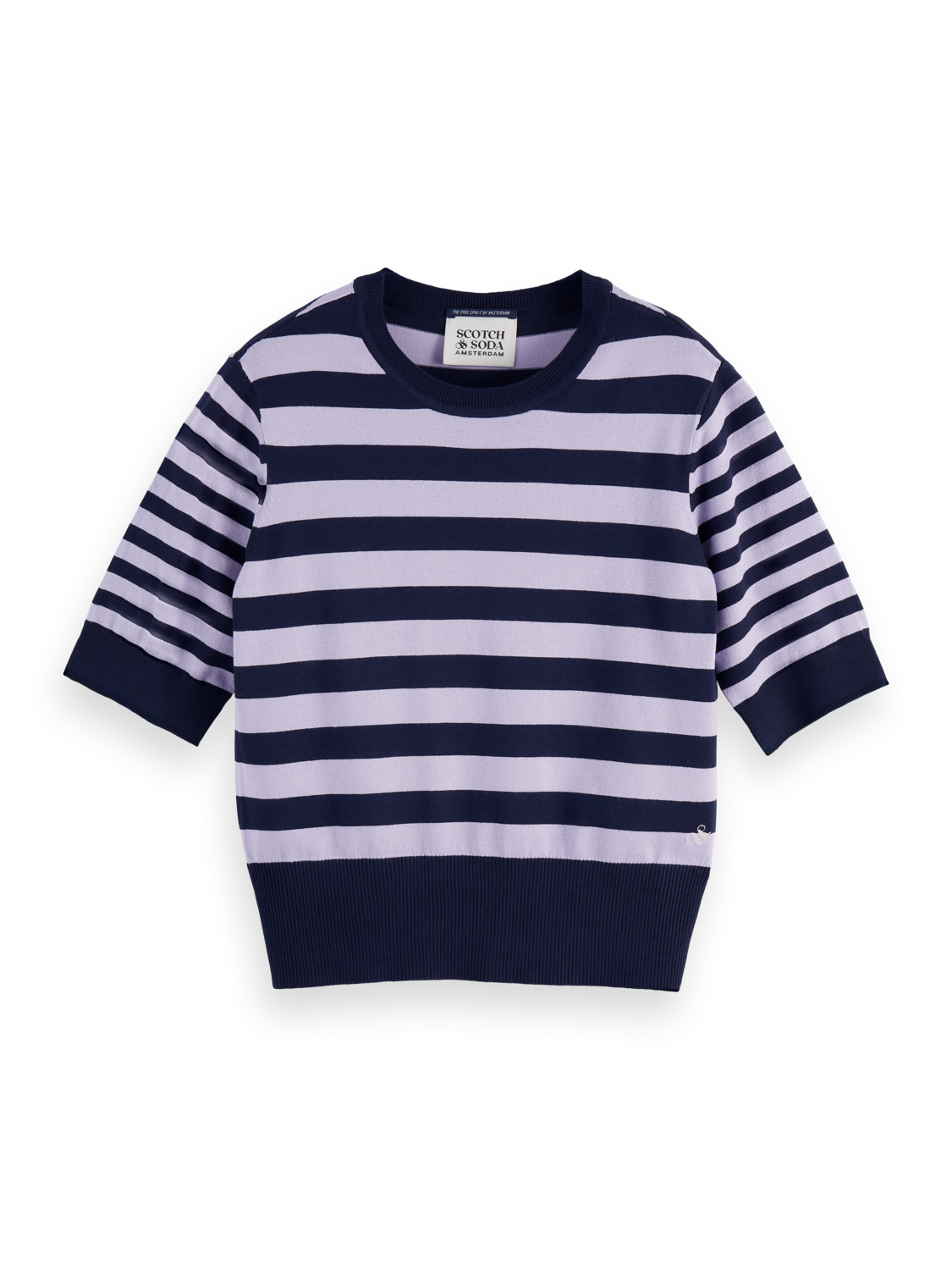 Crew neck short sleeve pullover