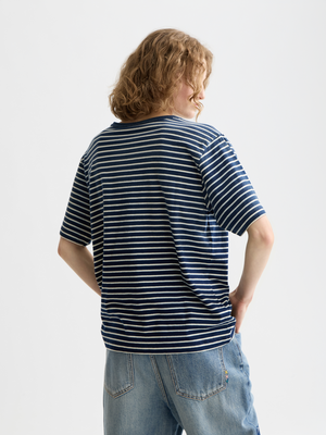 Indigo Washed Loose Fit T-Shrit