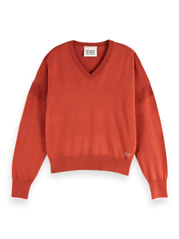 V-Neck Relaxed Pullover