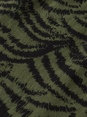 Printed Pintuck Shirt