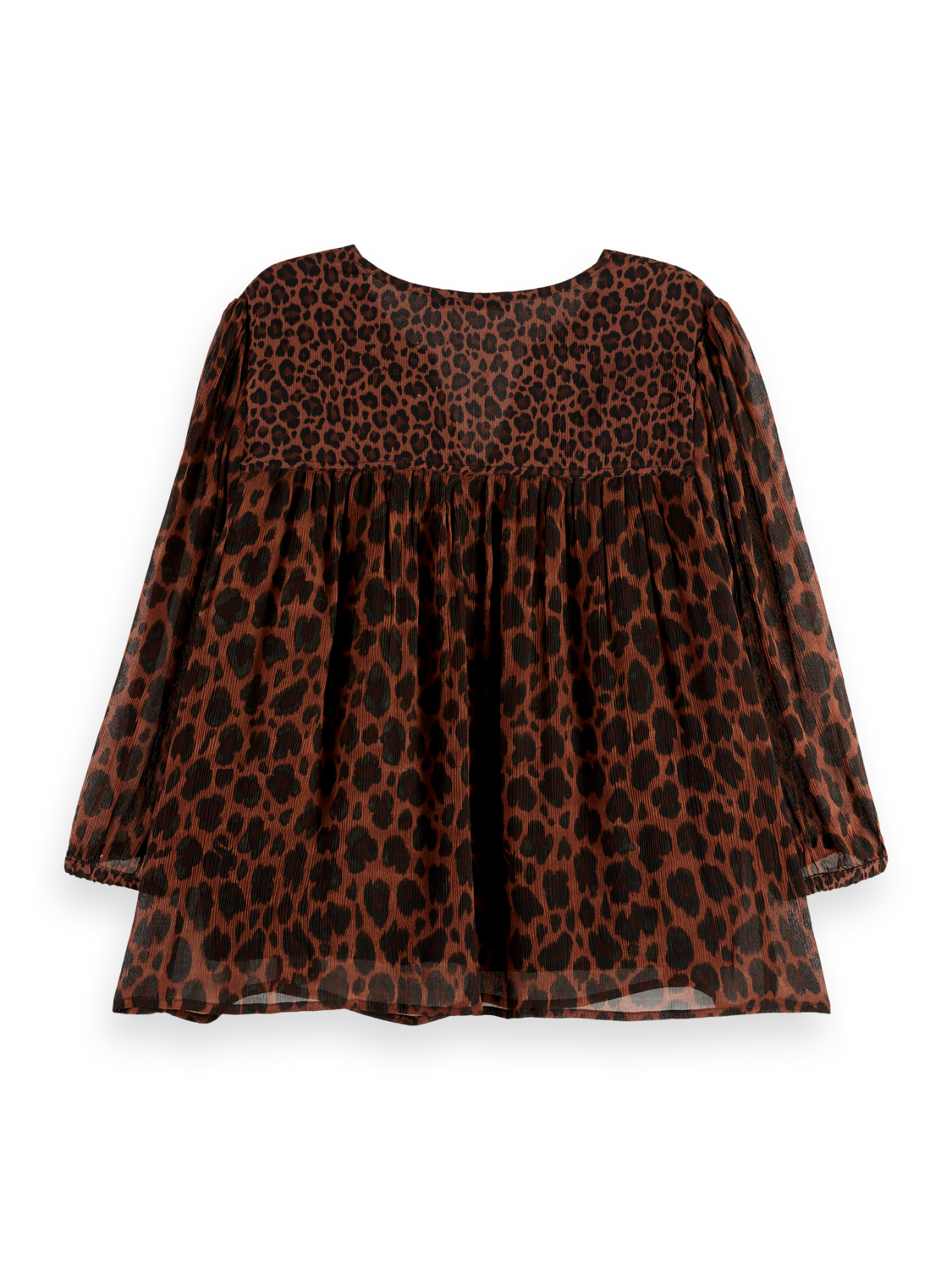 Contrast Yoke Short Sleeve Top