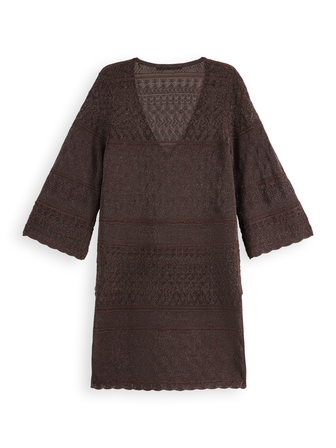 Metallic Pointelle Pullover