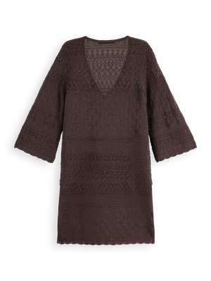 Metallic Pointelle Pullover
