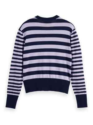 Crew Neck Relaxed Cardigan
