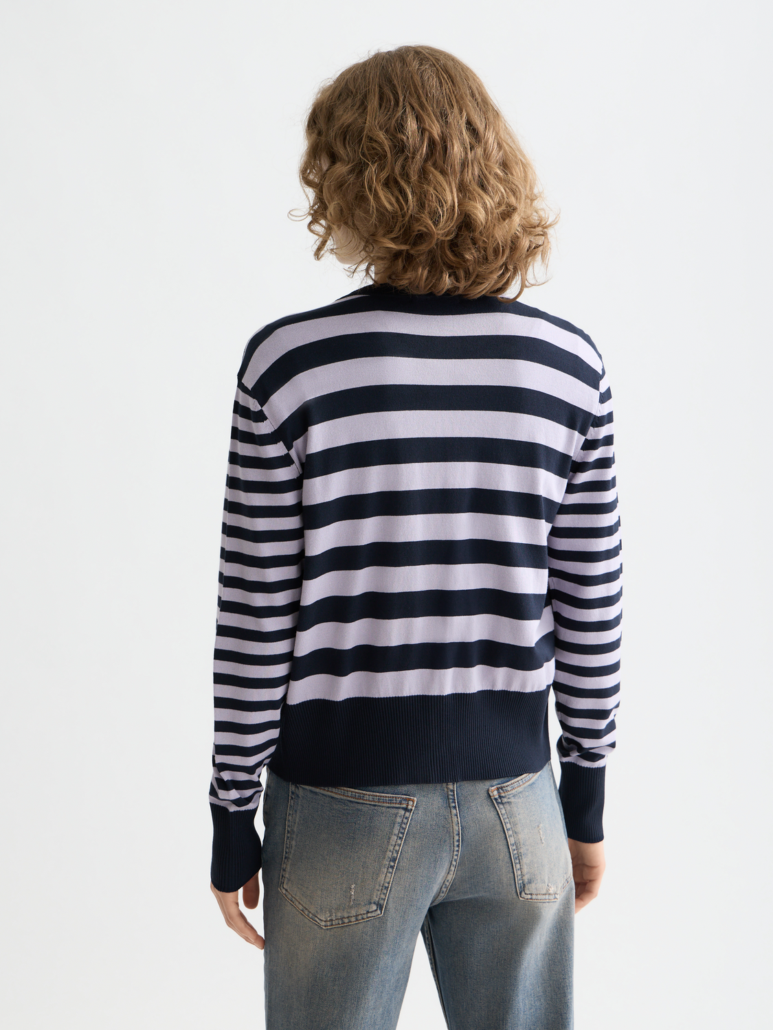 Crew Neck Relaxed Cardigan