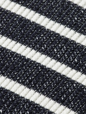 Stripe Tie Neck Pullover