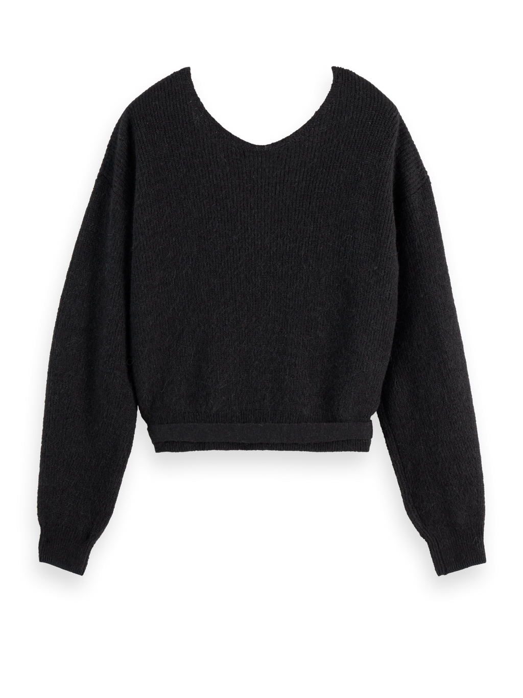 Fuzzy wrap cardigan