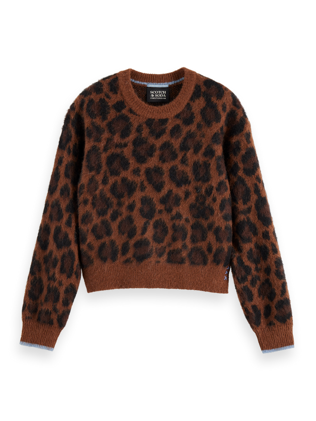 Fuzzy Jacquard Pullover