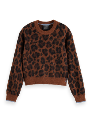 Fuzzy Jacquard Pullover