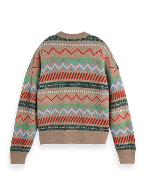 Fair Isle relaxed pullover