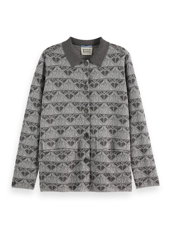 Jacquard Knitted Jacket