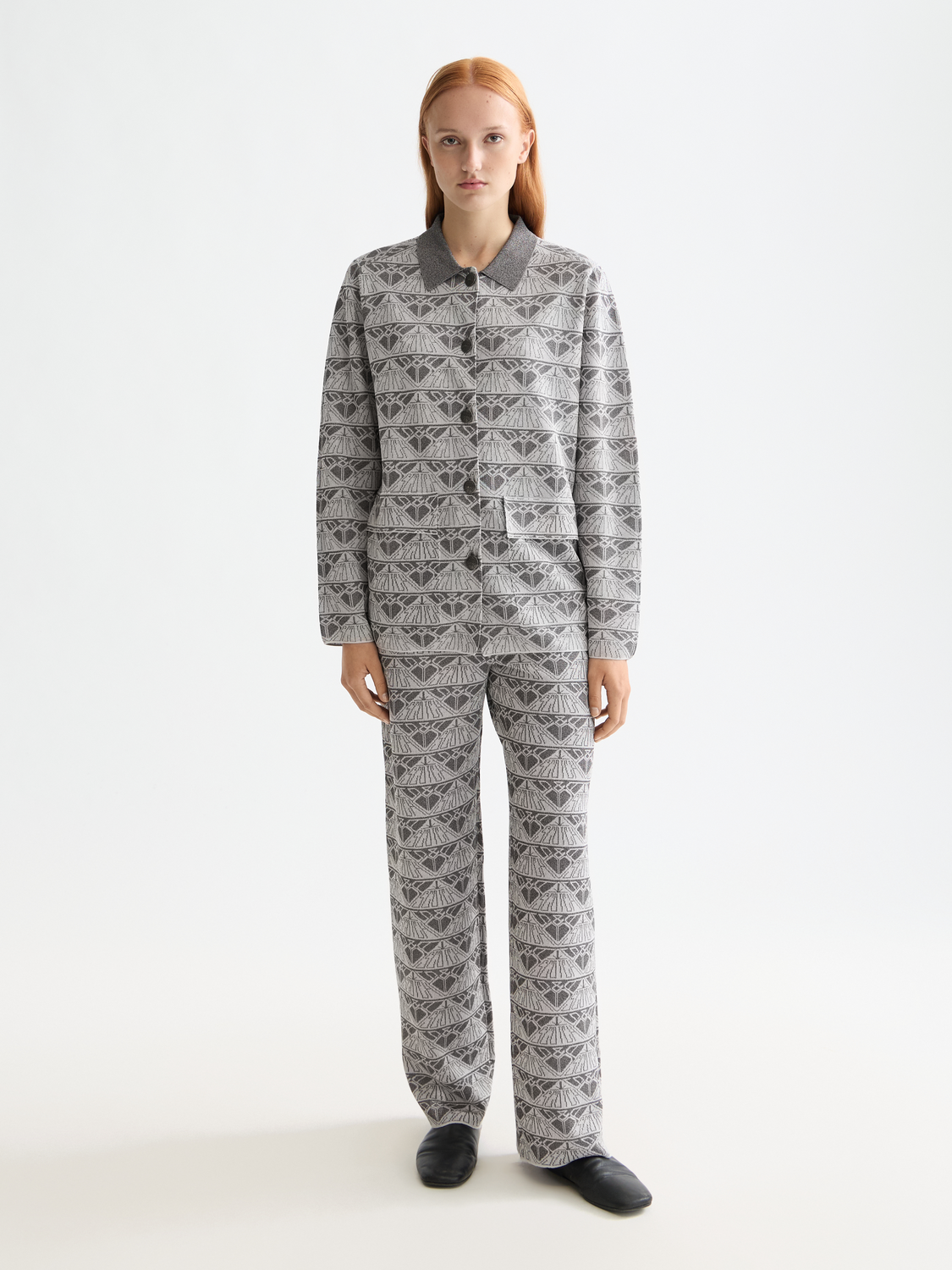 Jacquard Knitted Jacket
