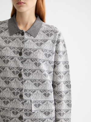 Jacquard Knitted Jacket