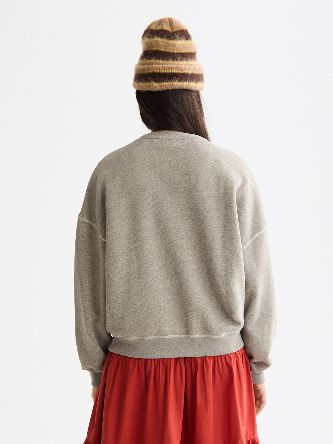 Washed Oversized Fit Sweatshirt With Graphic