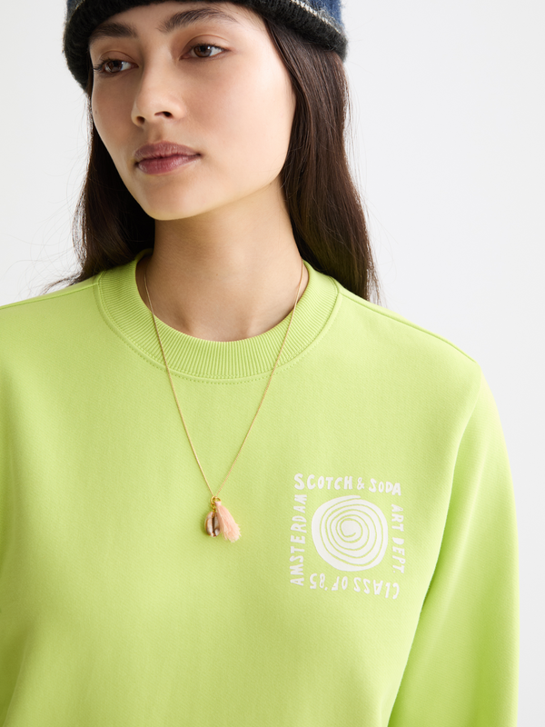 Regular Fit Sweatshirt With Chest Artwork