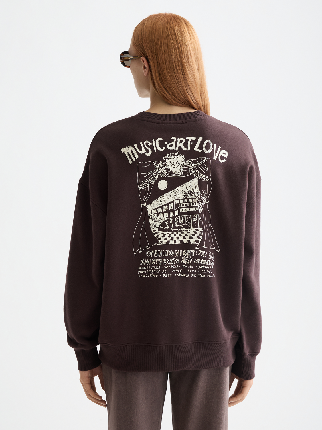 Artwork Oversized Fit Sweatshirt