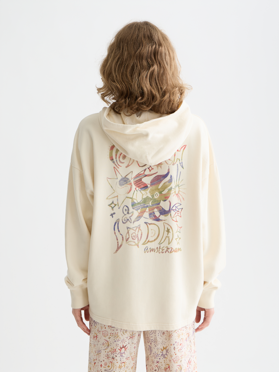 Kapuzenpullover mit Used-Look-Artwork