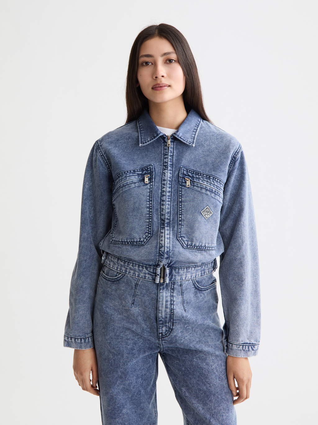 Mountain Dyed Denim Canvas Workwear Jacket