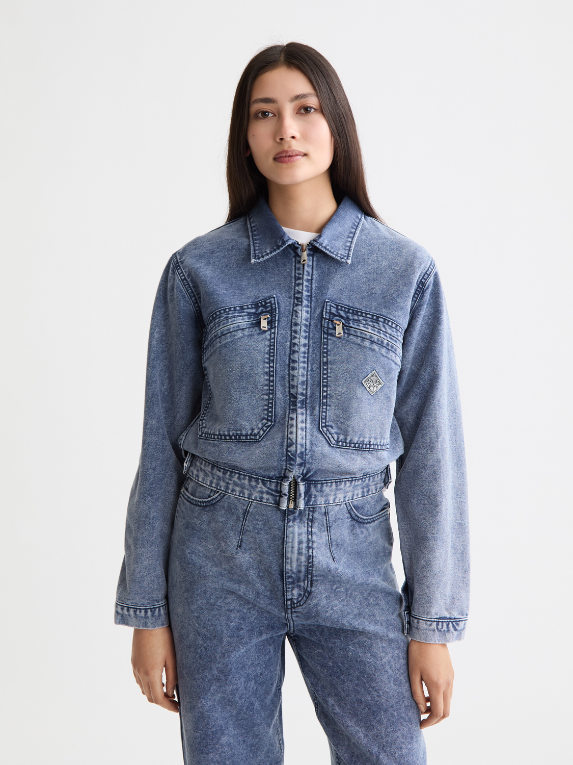 Mountain Dyed Denim Canvas Workwear Jacket