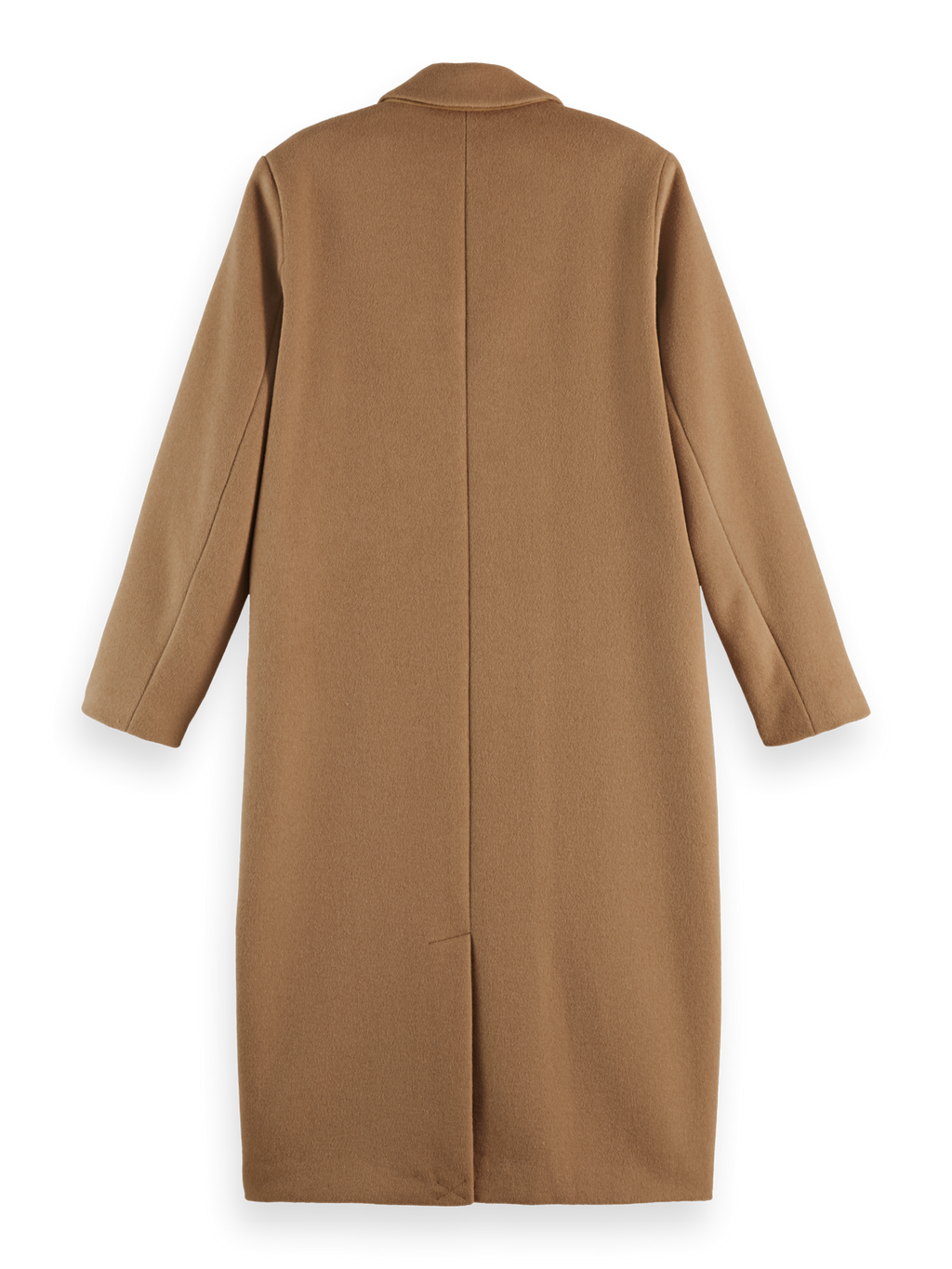 Double Breasted Tailored Wool Blend Coat