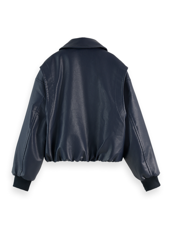blouson aviateur en similicuir