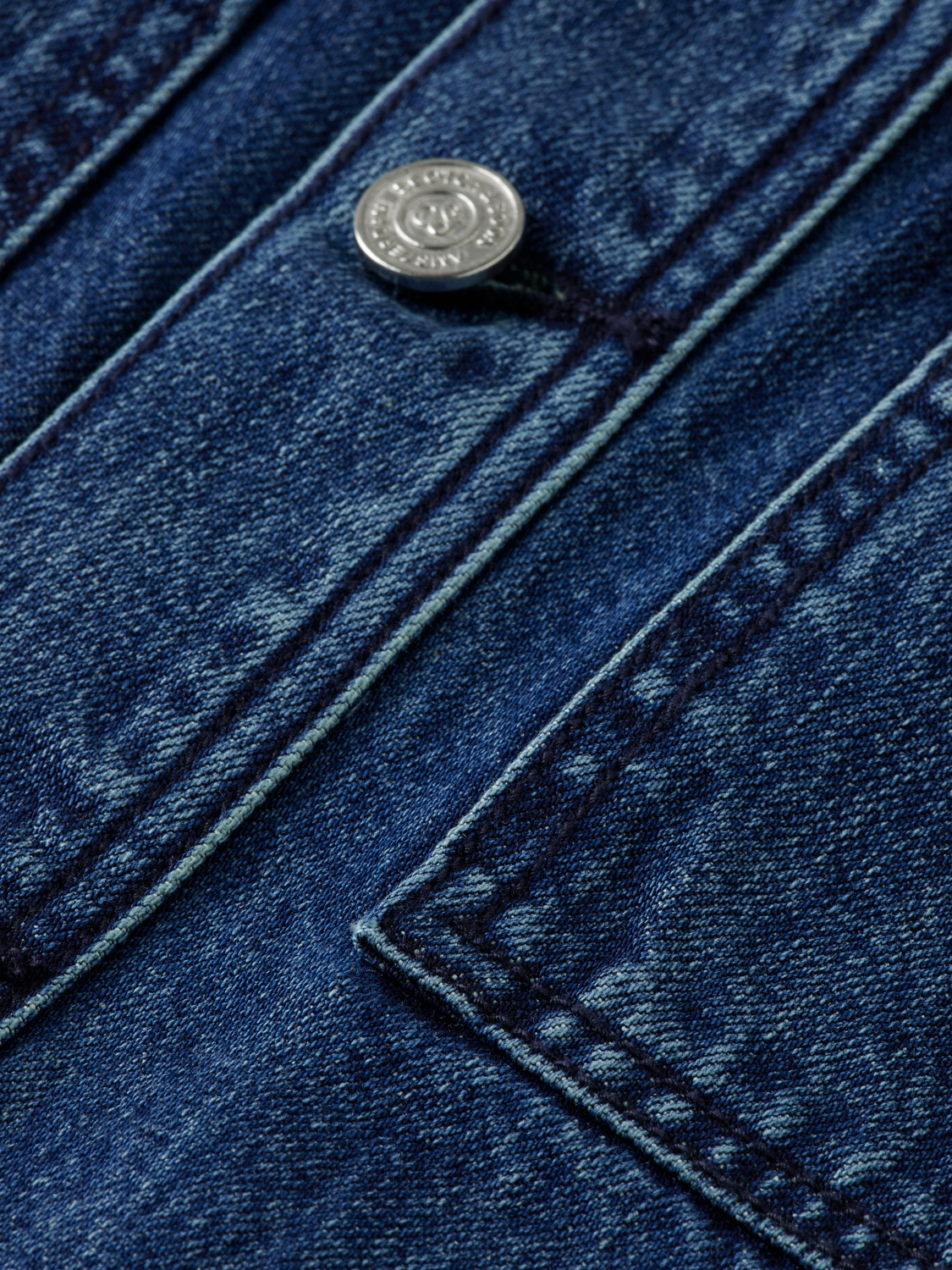 Worked out belted denim jacket — Framework