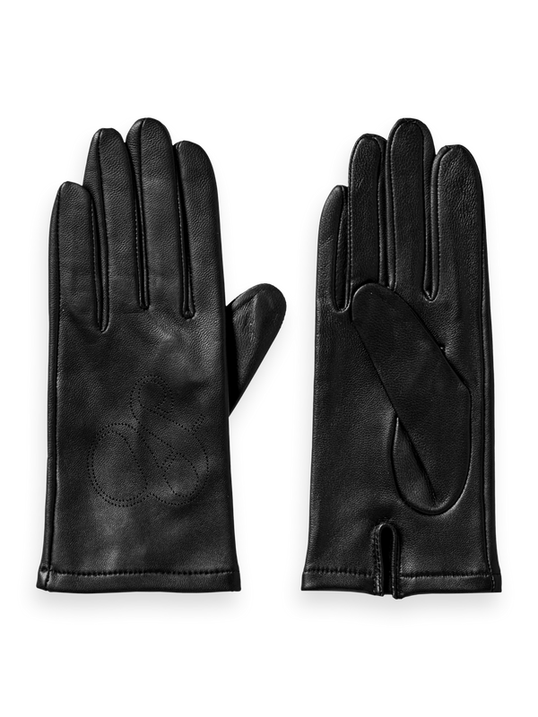 Perforated Leather Gloves