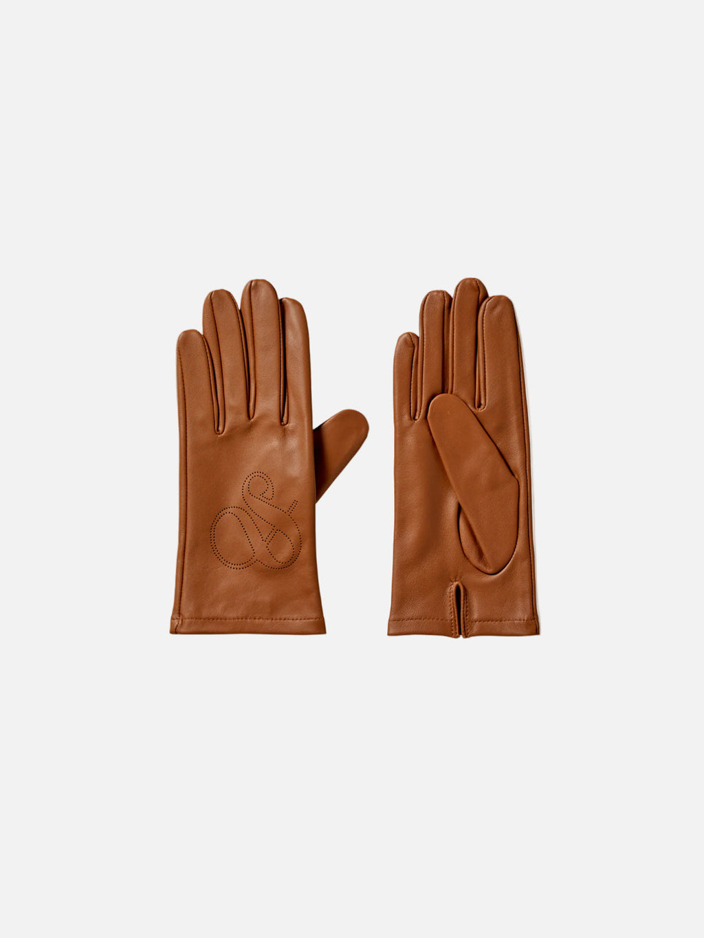 Gants en cuir perforé