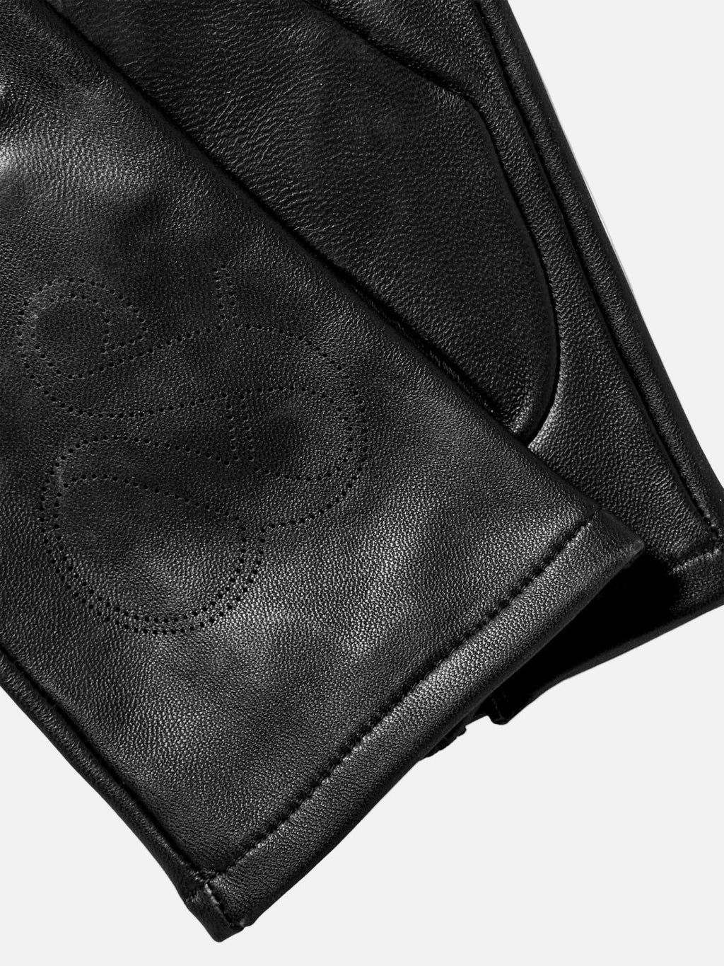 Gants en cuir perforé