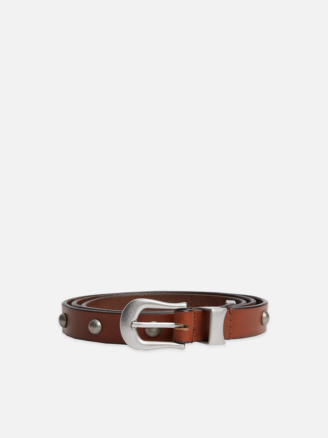 Ceinture en cuir cloutée