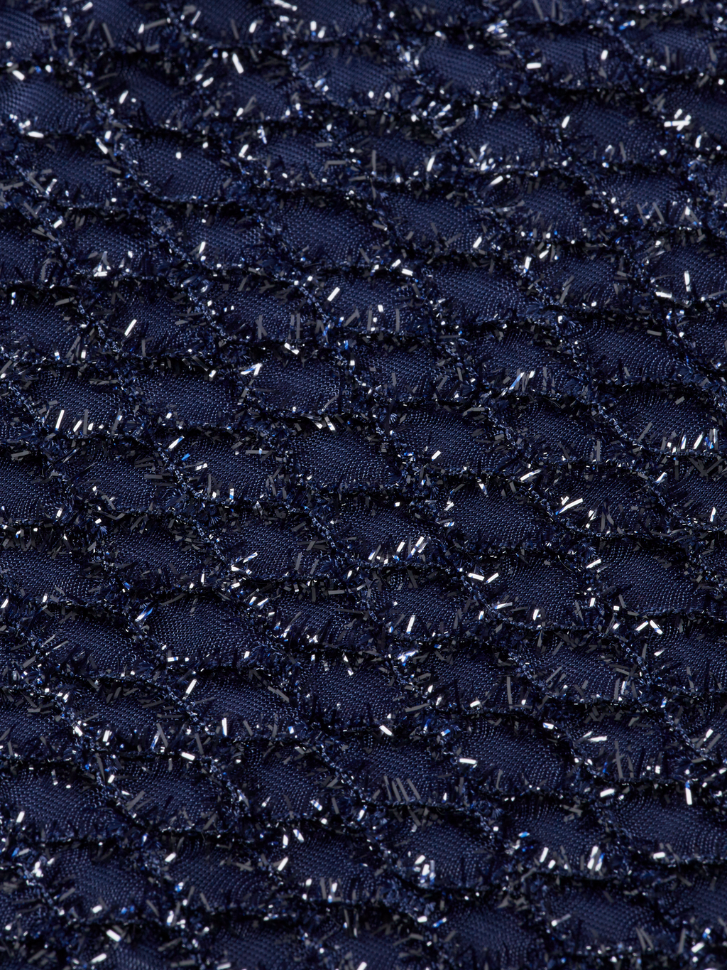 Lurex smocked skirt