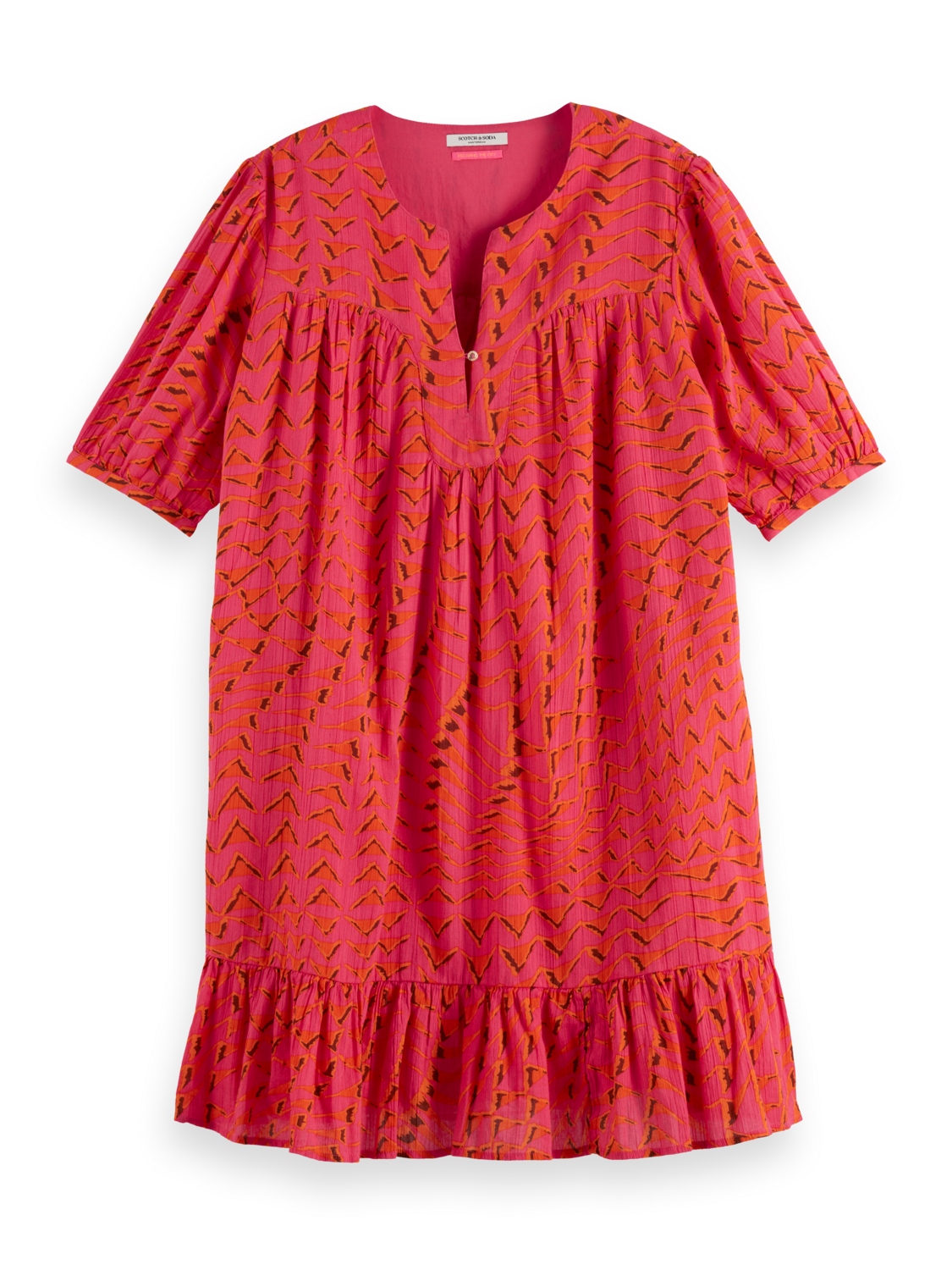 Crinkle Mini Dress