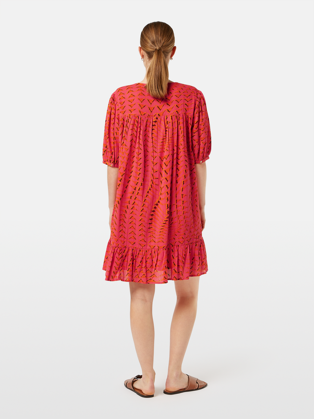 Crinkle Mini Dress