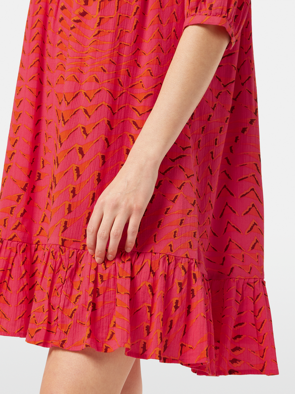 Crinkle Mini Dress
