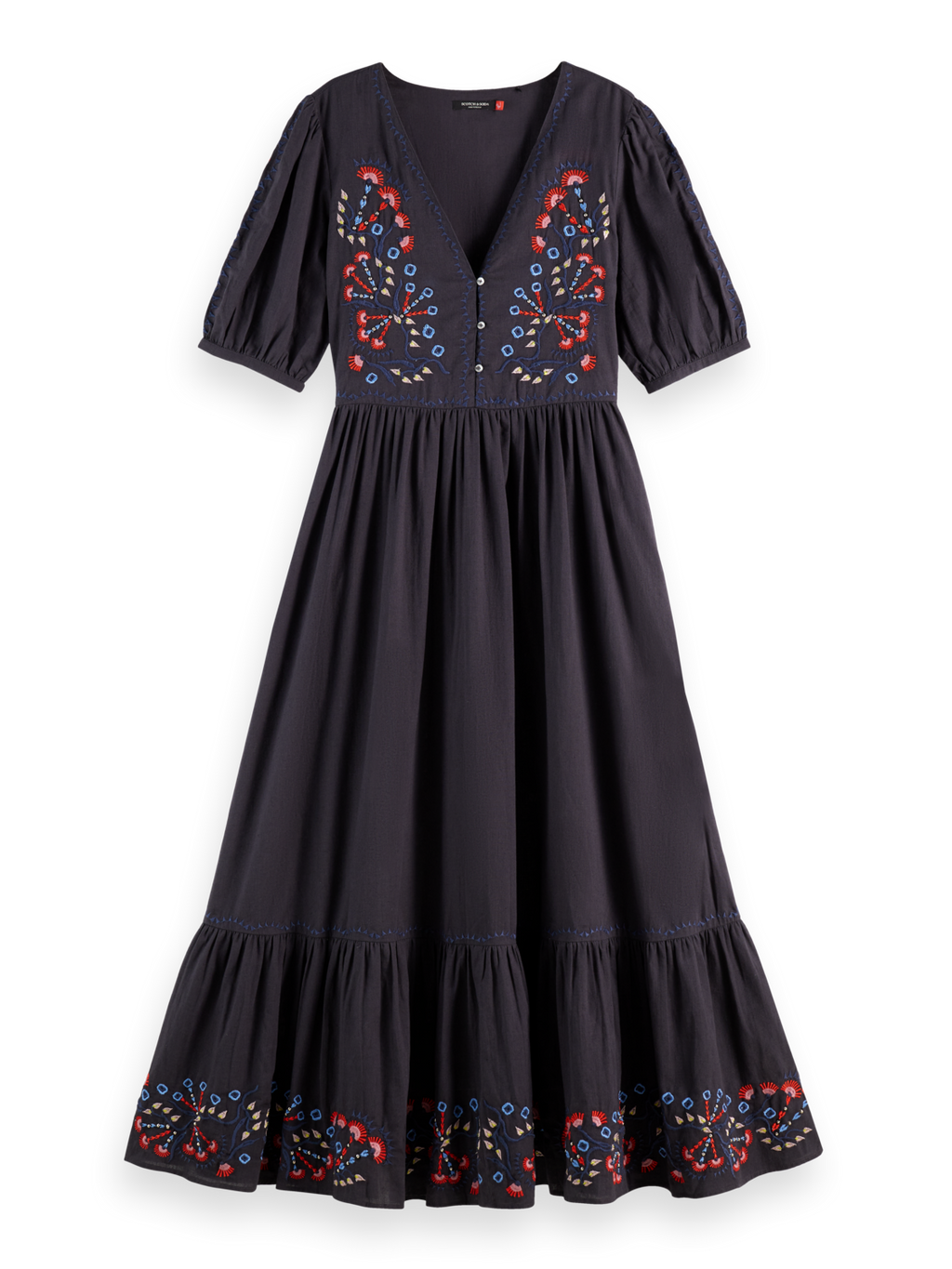 Besticktes Maxikleid