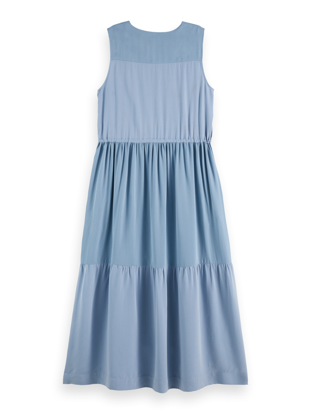 Robe midi à taille froncée
